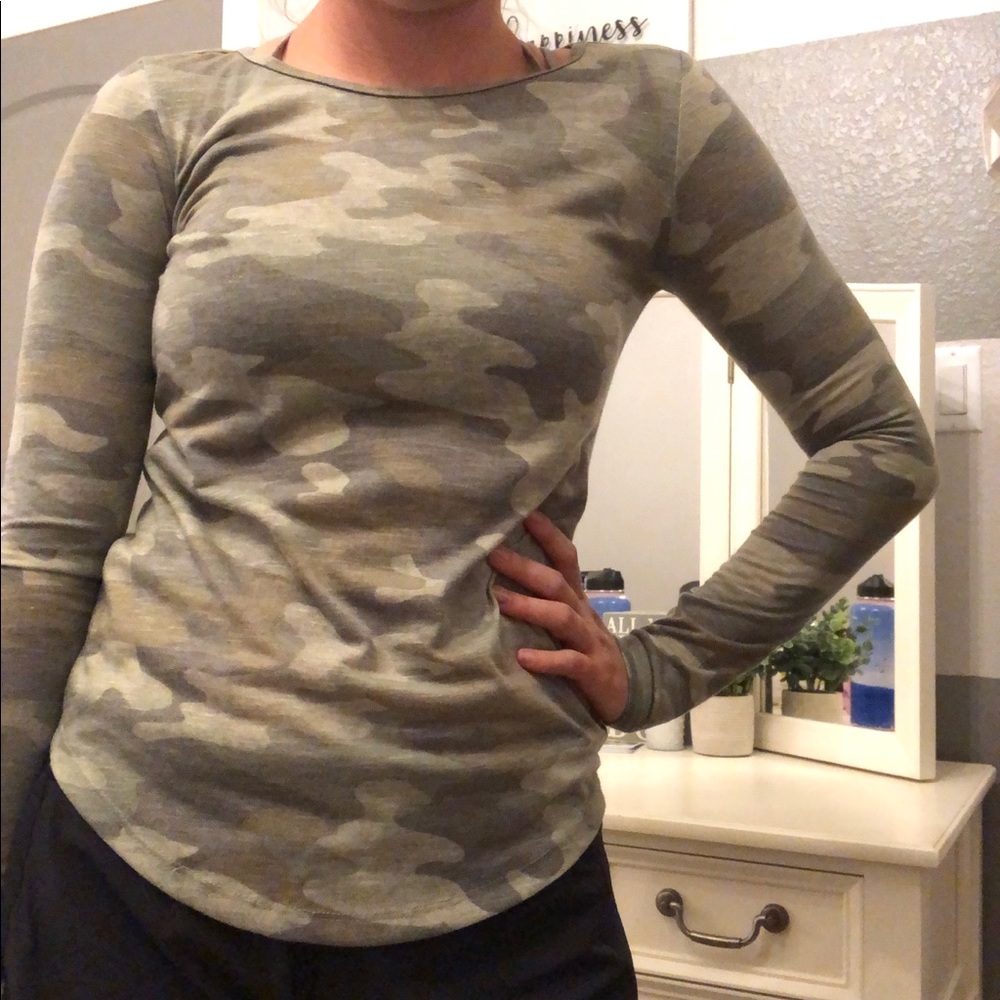 CAMO LONG SLEEVE SHIRT